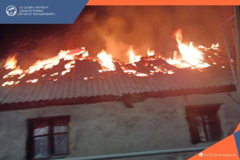 Օձուն գյուղում բռնկված հրդեհը մարվել է