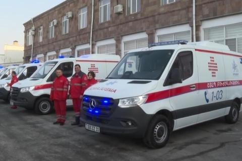 Երևանի քաղաքապետարանի «Շտապբուժօգնություն» ծառայության շարժակազմը համալրվել է 7 նոր ավտոմեքենաներով