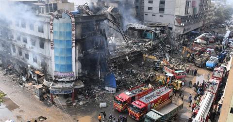 Պակիստանի առևտրի կենտրոնում խոշոր հրդեհի հետևանքով 14 մարդ է զոհվել