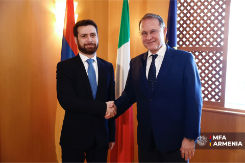 Հայաստանի ու Իտալիայի ԱԳ փոխնախարարները քննարկել են երկկողմ հարաբերությունների զարգացմանն ու ամրապնդմանն ուղղված քայլերը
