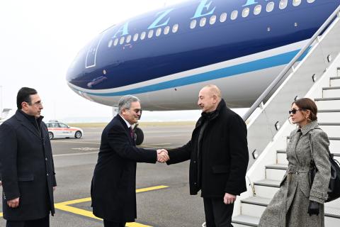 Իլհամ Ալիևը մեկնել է Շվեյցարիա՝ մասնակցելու Դավոսի տնտեսական ֆորումին