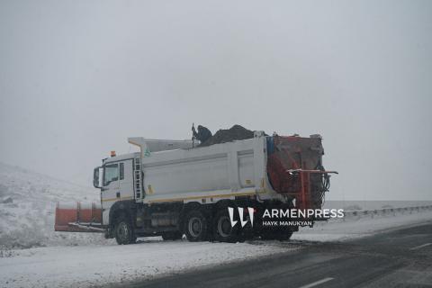 Շարունակվում են ձնամաքրման աշխատանքները