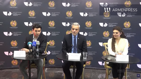 Пресс-конференция, посвященная открытию нового здания Национального театра имени Соса Саргсяна