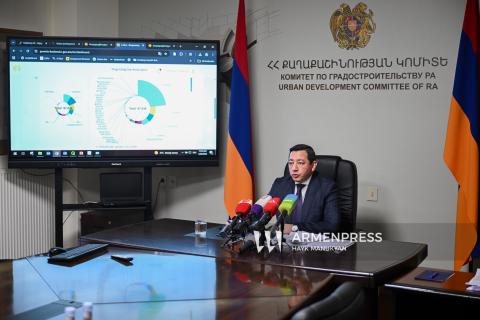 نشست خبری یغیازار واردانیان رئیس کمیته شهرسازی جمهوری ارمنستان