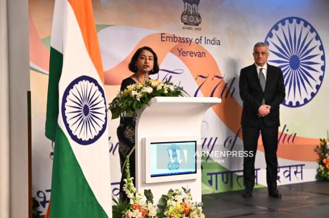 Hindistan'ın ulusal gününe, Cumhuriyet'in 77. yıldönümüne adanmış etkinlik