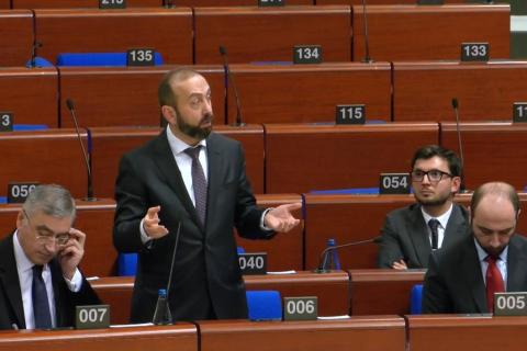 WATCH: Armenian Foreign Minister delivers speech at PACE plenary session