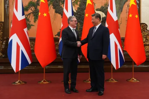 Xi Jinping, British PM meet in Beijing