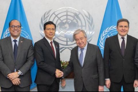 Paruyr Hovhannisyan se reunió con Antonio Guterres