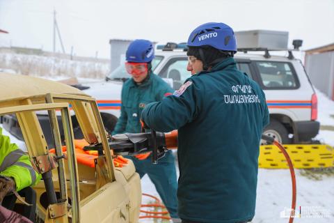 Ermenistan ve Rusya kurtarma ekipleri ortak tatbikat gerçekleştirdi