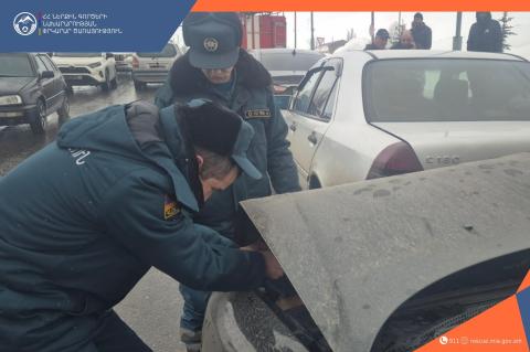 Հրազդանում 4 ավտոմեքենայի մասնակցությամբ վթար է տեղի ունեցել. տուժածներ չկան