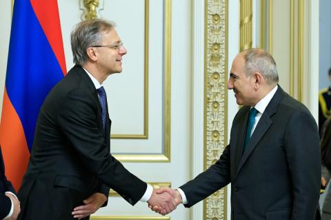 Премьер-министр Пашинян принял генерального директора австрийской компании GRAWE Клауса Шайтегеля