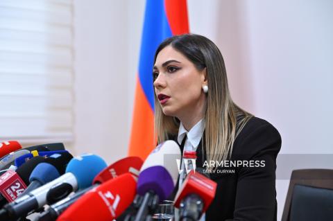 Пресс-конференция министра юстиции Армении Србуи Галян