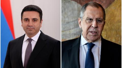 ალენ სიმონიანისა და სერგეი ლავროვის შეხვედრა