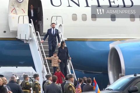 ورود جی‌دی ونس، معاون رئیس‌جمهور ایالات متحده آمریکا، به ایروان