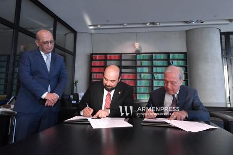 Նախագահի պետական այցի շրջանակում համագործակցության հուշագիր ստորագրվեց Հայաստանի պատմության և Ակրոպոլիսի թանգարանների միջև