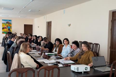 «Սննդի առողջապահական նշանակությունը. նախադպրոցական հիմնարկներում սննդի կազմակերպում» թեմայով հանդիպում՝ Մարտունիի համայնքապետարանում