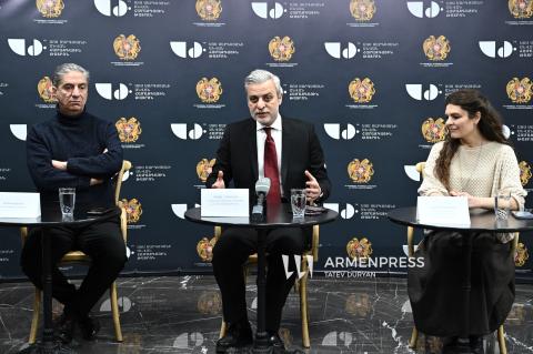 Press conference on Penelope, O Penelope play at S. Sargsyan National Theater