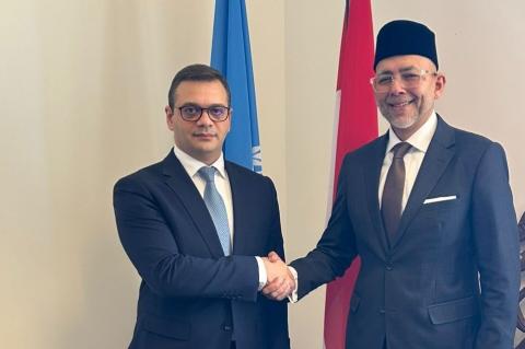 Vicecanciller de Armenia se reúne con presidente del Consejo de Derechos Humanos de la ONU