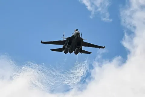 Истребитель Су-30СМ потерпел крушение в Казахстане