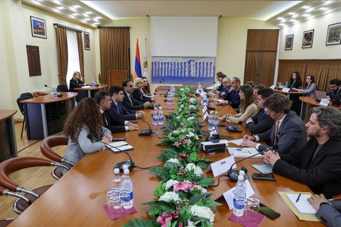 Мэр Еревана провел встречу с представляющими различные компании бизнесменами из Франции