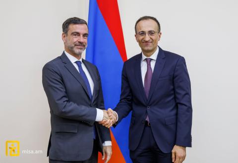 Арсен Торосян и Рафаэль Бенитес обсудили приоритетные направления развития сотрудничества с Советом Европы