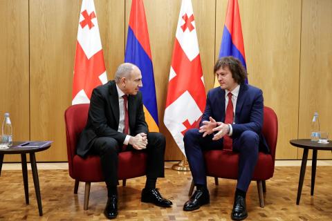 باشينيان وكوباخيدزه يناقشان مجموعة واسعة من القضايا المتعلقة بجدول أعمال العلاقات الاستراتيجية بين أرمينيا وجورجيا