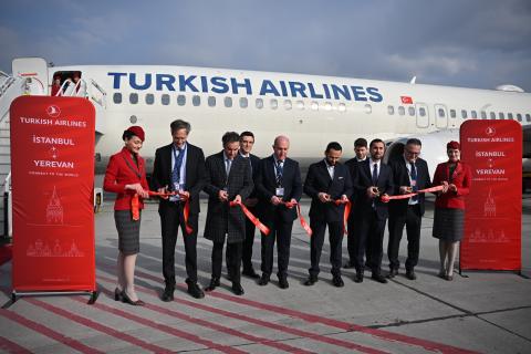 شرکت هواپیمایی «Turkish Airlines» پروازهای مسیر استانبول–ایروان–استانبول را آغاز کرد