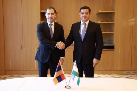 Հայաստանի ՊԵԿ նախագահն ու  Ուզբեկստանի Հարկային կոմիտեի նախագահը քննարկել են մի շարք հարցեր