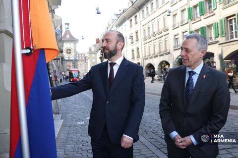 Les ministres des Affaires étrangères de Arménie et de Suisse ont participé à la cérémonie officielle d’ouverture de l’ambassade résidente de l’Arménie à Berne