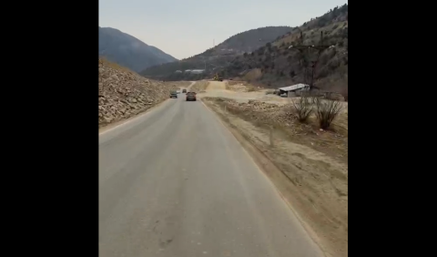 Pashinyan reviews construction of 32-km Kajaran–Agarak road section