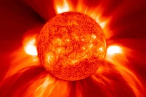 На Солнце произошла крупная вспышка