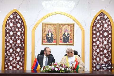 亚美尼亚与阿曼讨论扩大贸易的可能性