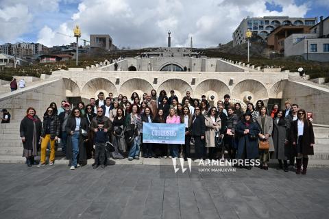فعالية "المسيرة العالمية للإرشاد" تُقام لأول مرة في أرمينيا-وهي مسيرة برفقة مرشدين-صور-
