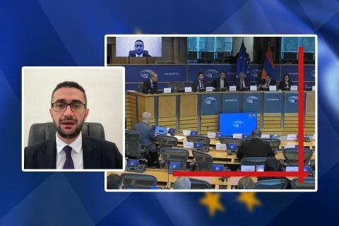 ევროკავშირი-სომხეთის საპარლამენტო პარტნიორობის კომიტეტის სხდომაზე არმენ ყაზარიანმა ვიზალიბერალიზაციის კუთხით განხორციელებული სამუშაოები წარადგინა