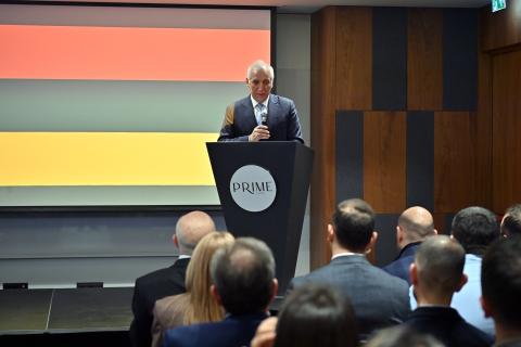 Le président Vahagn Khatchatourian a assisté à un événement organisé par la société Prime Insurance Brokers