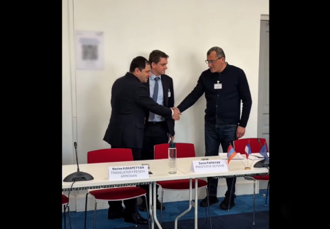 Suren Papikyan, Fransız savunma şirketlerinin temsilcileriyle görüştü