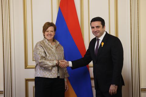 Speaker of Parliament meets Belgium–Armenia Friendship Group delegation