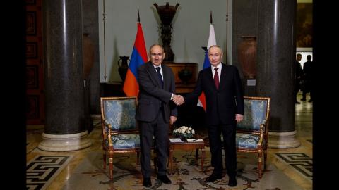 دیدار پاشینیان و پوتین در مسکو