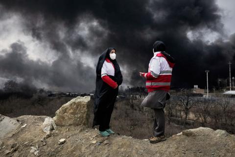 Авиаудар уничтожил контейнеры с гуманитарной помощью в Иране