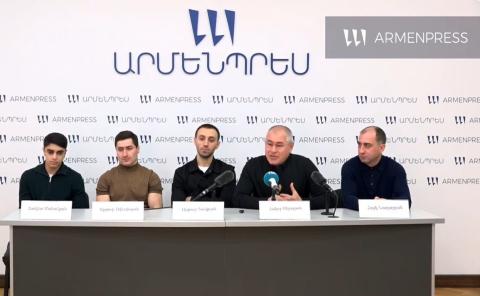 Armenian gymnastics team's press briefing after World Cup