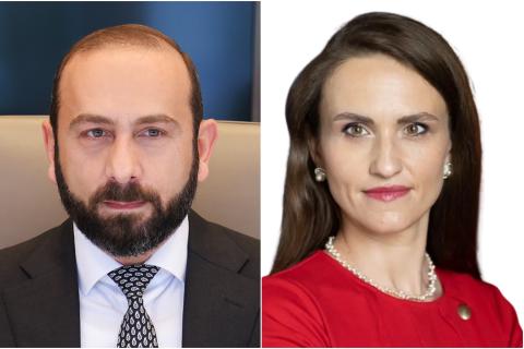 وزير الخارجية الأرمني آرارات ميرزويان يجري اتصالاً هاتفياً مع وزيرة الخارجية الرومانية أوانا سيلفيا تسويو