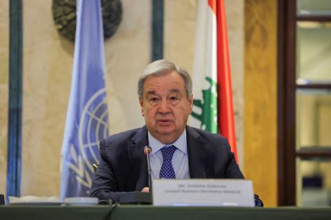 Secretario General de la ONU celebró el alto el fuego entre Israel y el Líbano