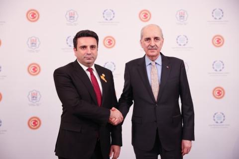 رئيس البرلمان التركي في لقاء مع نظيره الأرمني يقترح ضم أرمينيا إلى الصيغة التركية الجورجية الأذربيجانية