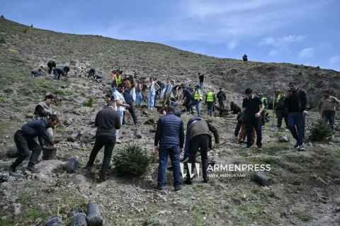 ՃՇՀԱՀ պատվիրակությունը Գորիսում իր ներդրումն ունեցավ կանաչապատման հավակնոտ ծրագրում
