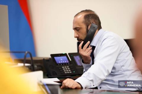 وزير الخارجية الأرمني آرارات ميرزويان يجري اتصال هاتفي مع نظيره البلجيكي ماكسيم بريفوست