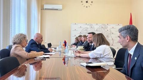 Делегация во главе с вице-президентом Международного республиканского института посетила ЦИК Армении