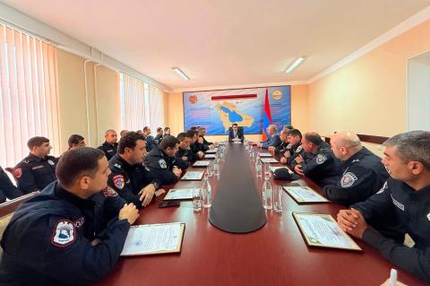 Գեղարքունիքի մարզպետի շնորհակալագրեր՝ ՀՀ ՆԳՆ ոստիկանության և պարեկային ծառայության աշխատակցիներին