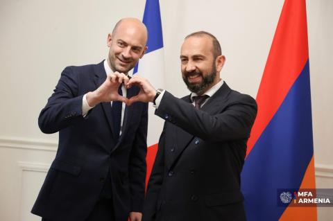 Armenian and French foreign ministers attend opening of new embassy building in Paris