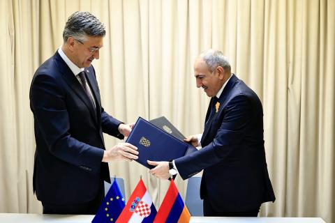Հայաստանն ու Խորվաթիան ռազմավարական երկխոսության համաձայնագիր են կնքել