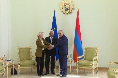 Nikol Pashinyan a eu un entretien en tête-à-tête avec António Costa et Ursula von der Leyen